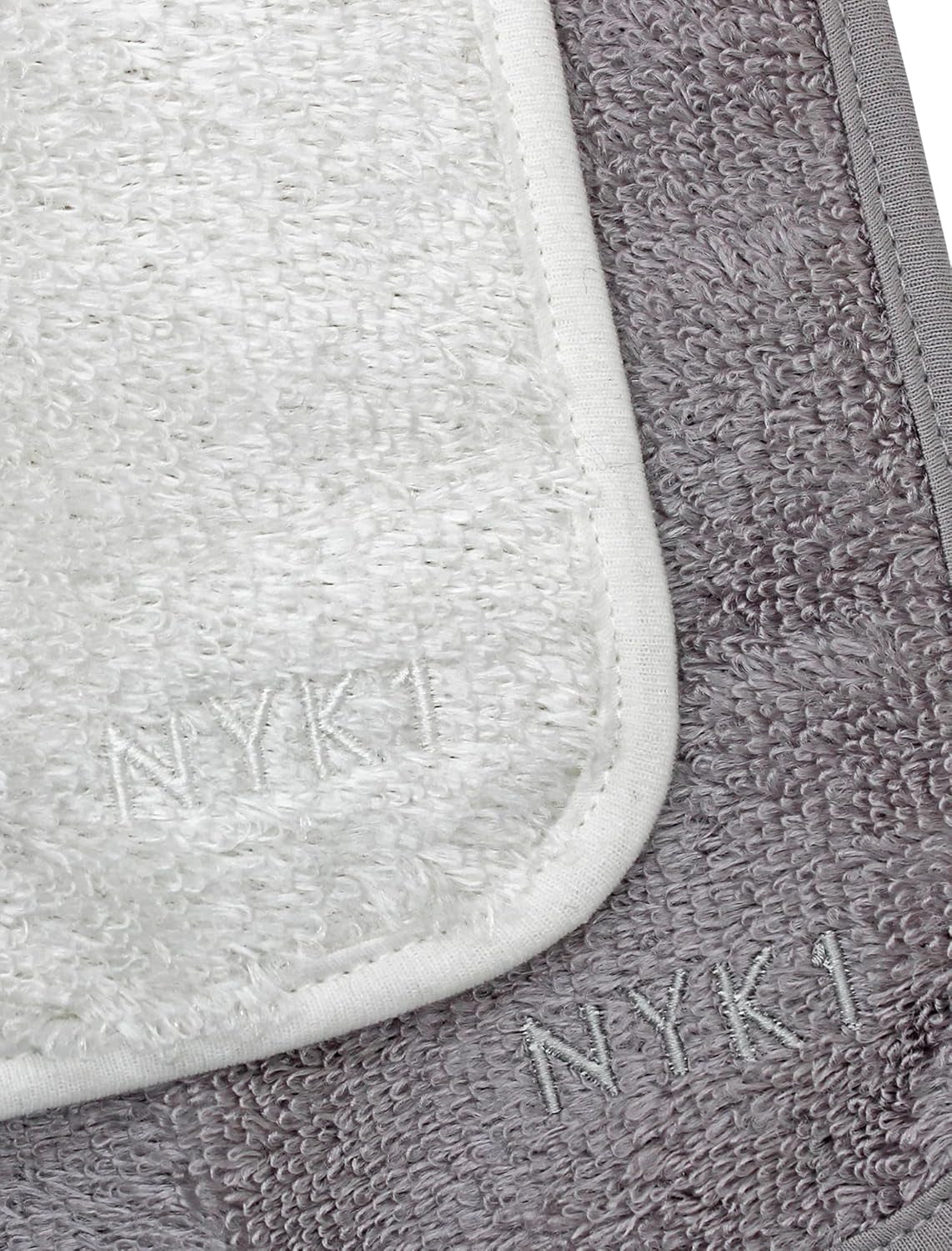 Bamboo Exfoliating Face Towels - Set of 2 Reusable Makeup Remover Cloths with Microfiber Technology