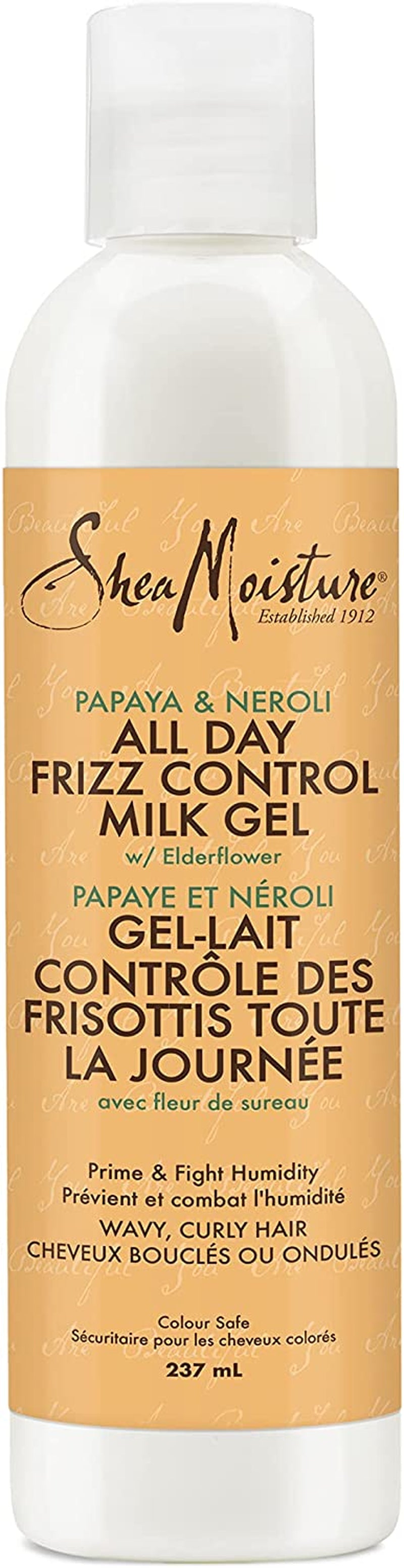 Milk Gel for Wavy and Curly Hair with Papaya and Neroli - Paraben-Free Curl Gel, 8 Ounces