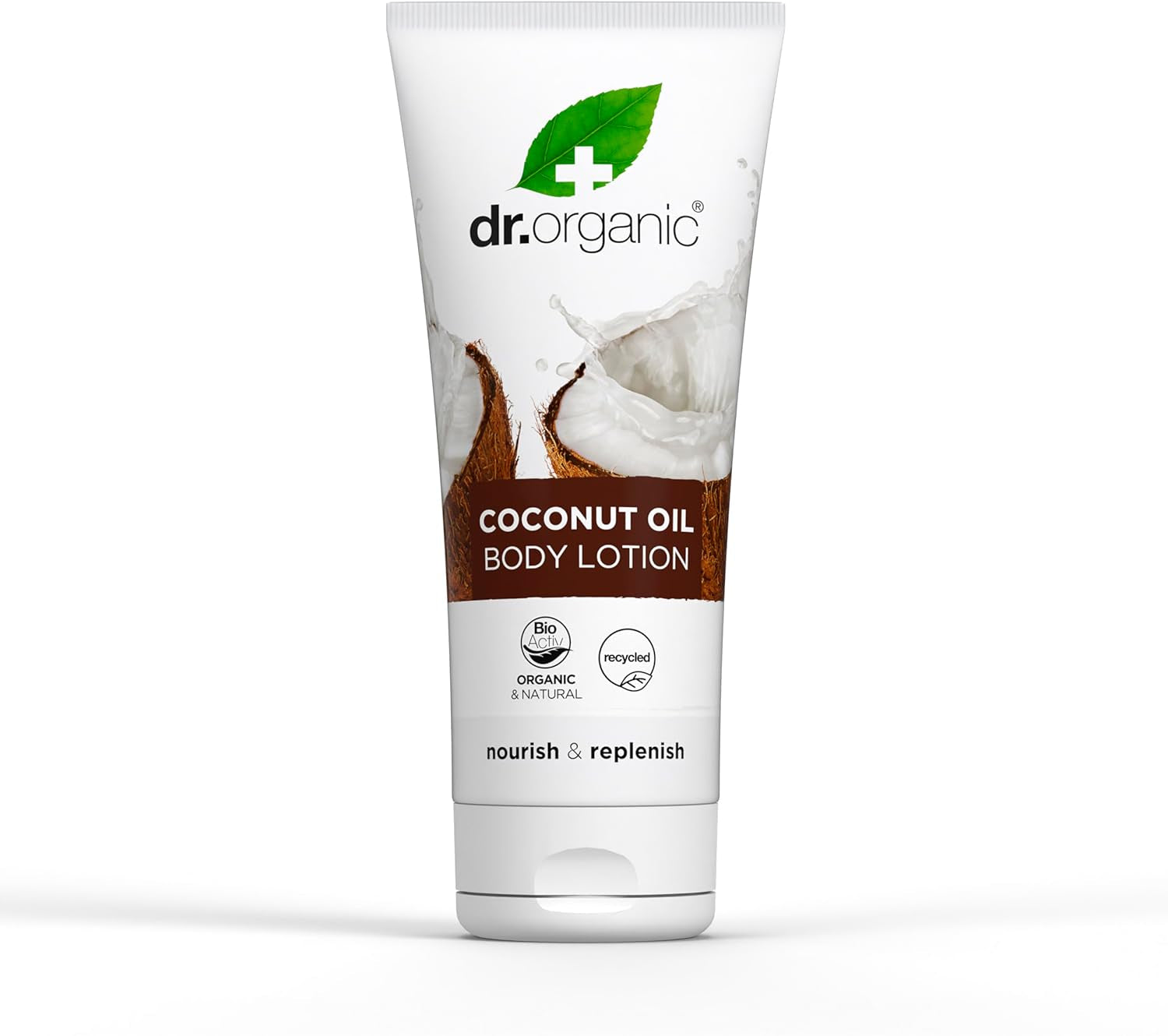 Dr Organic Coconut Oil Moisturizing Lotion for Dry Skin - Unisex, Natural, Vegetarian, Cruelty-Free, Paraben & SLS-Free, Organic, 200ml