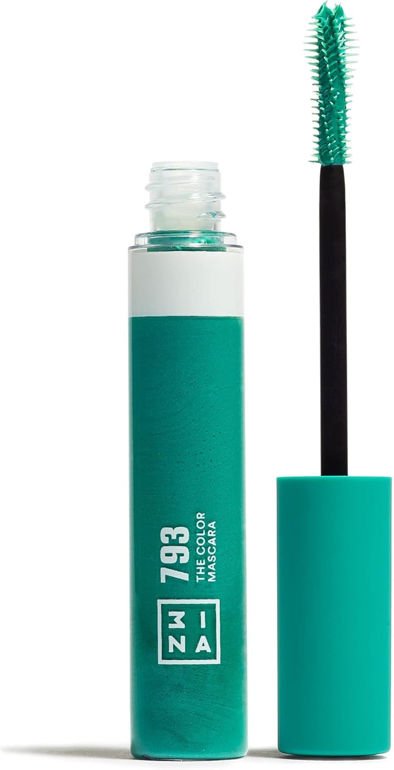 Colour Mascara 793 - Turquoise with Keratin for Enhanced Volume and Definition - Long-Lasting Formula for Sensitive Eyes - Highly Pigmented - Vegan and Cruelty-Free