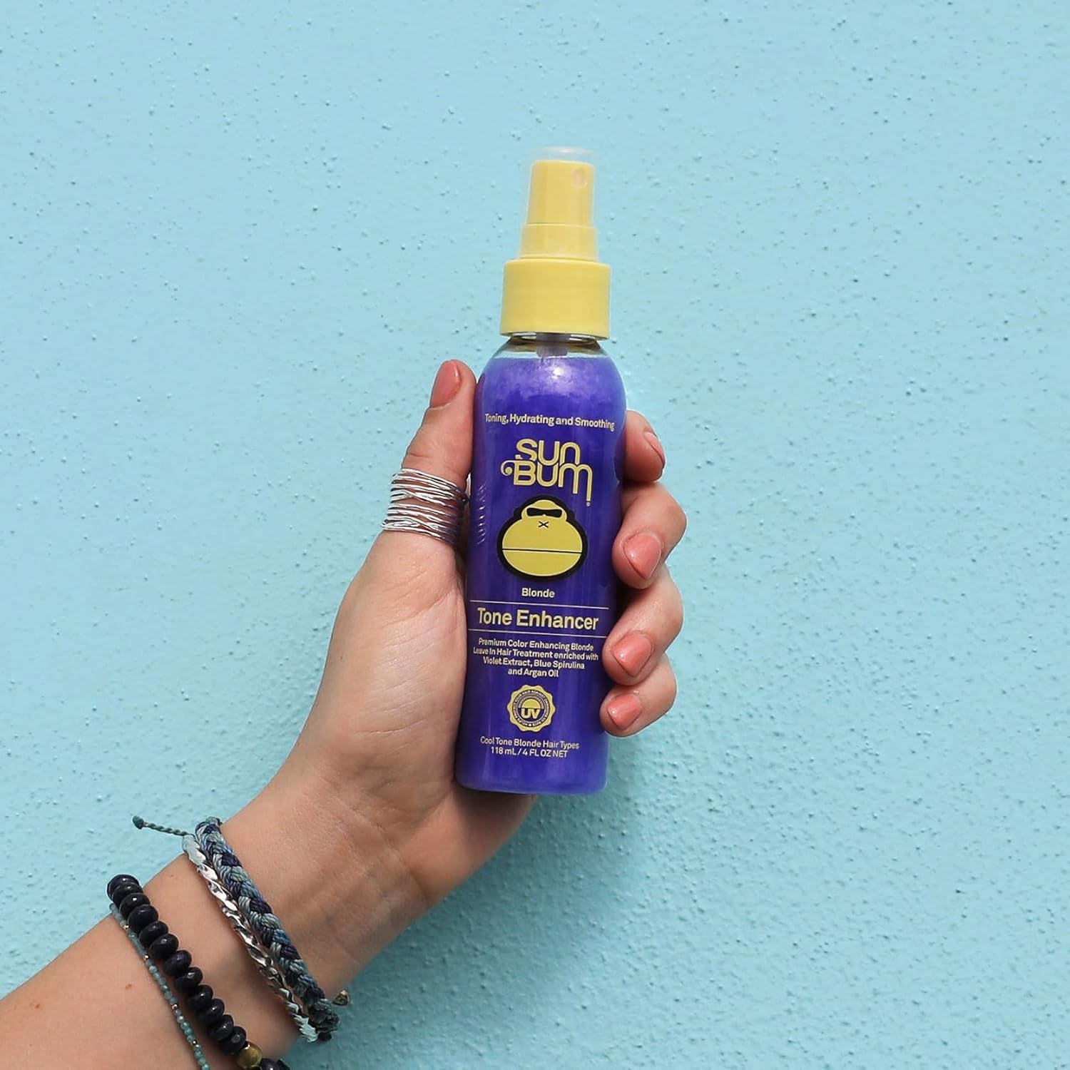 Blonde Tone Enhancer - Paraben, Gluten, and Cruelty-Free Purple Leave-In Treatment for Blondes - 4 oz