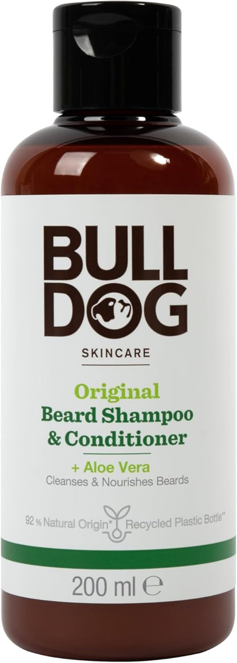 Beardcare Original Shampoo and Conditioner for Soft, Fresh, and Nourished Beards with Aloe Vera, Camelina Oil, and Green Tea, 200ml