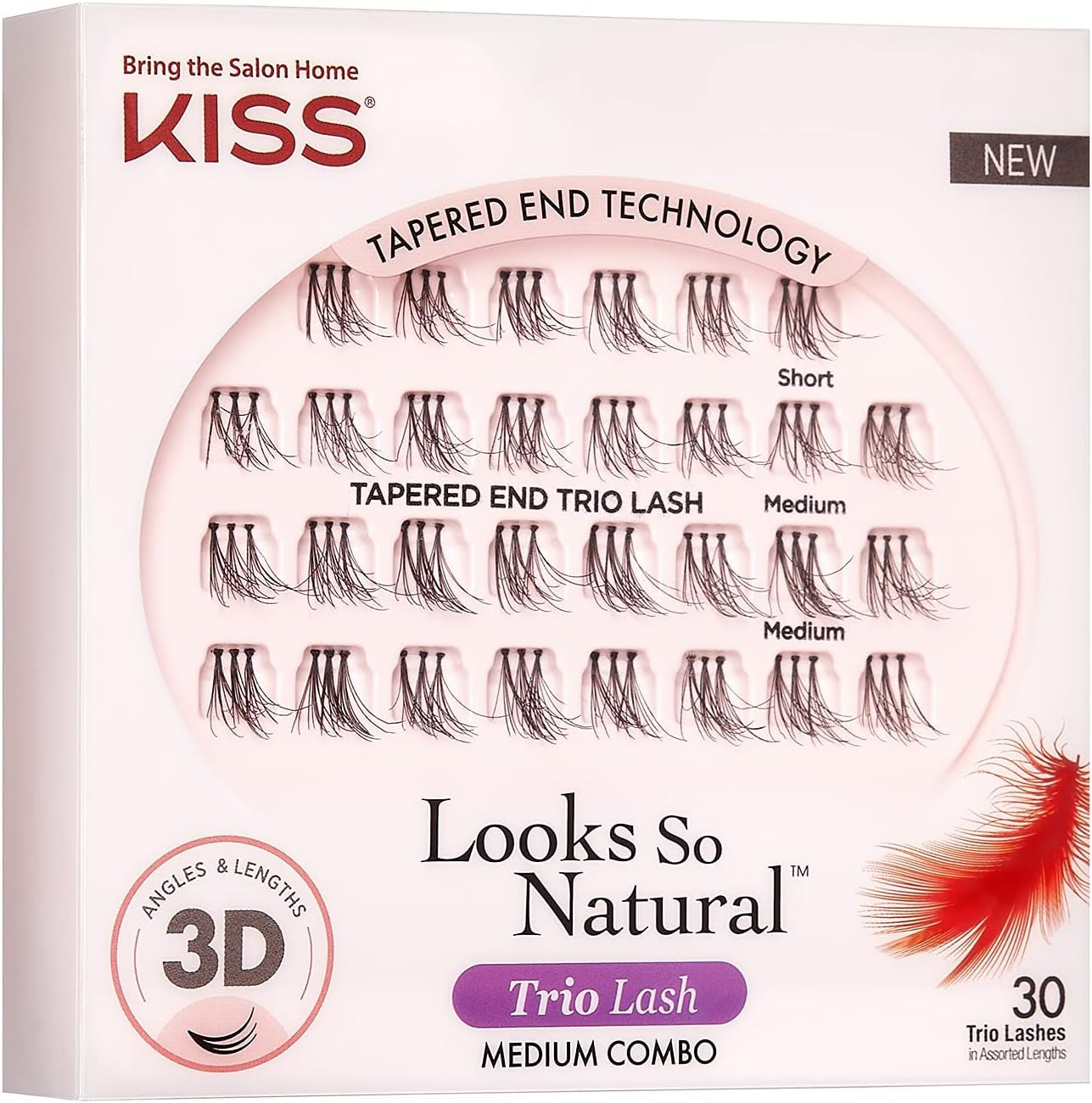Ever Ez Trio Medium Lashes, 0.03 lb (Pack of 3)