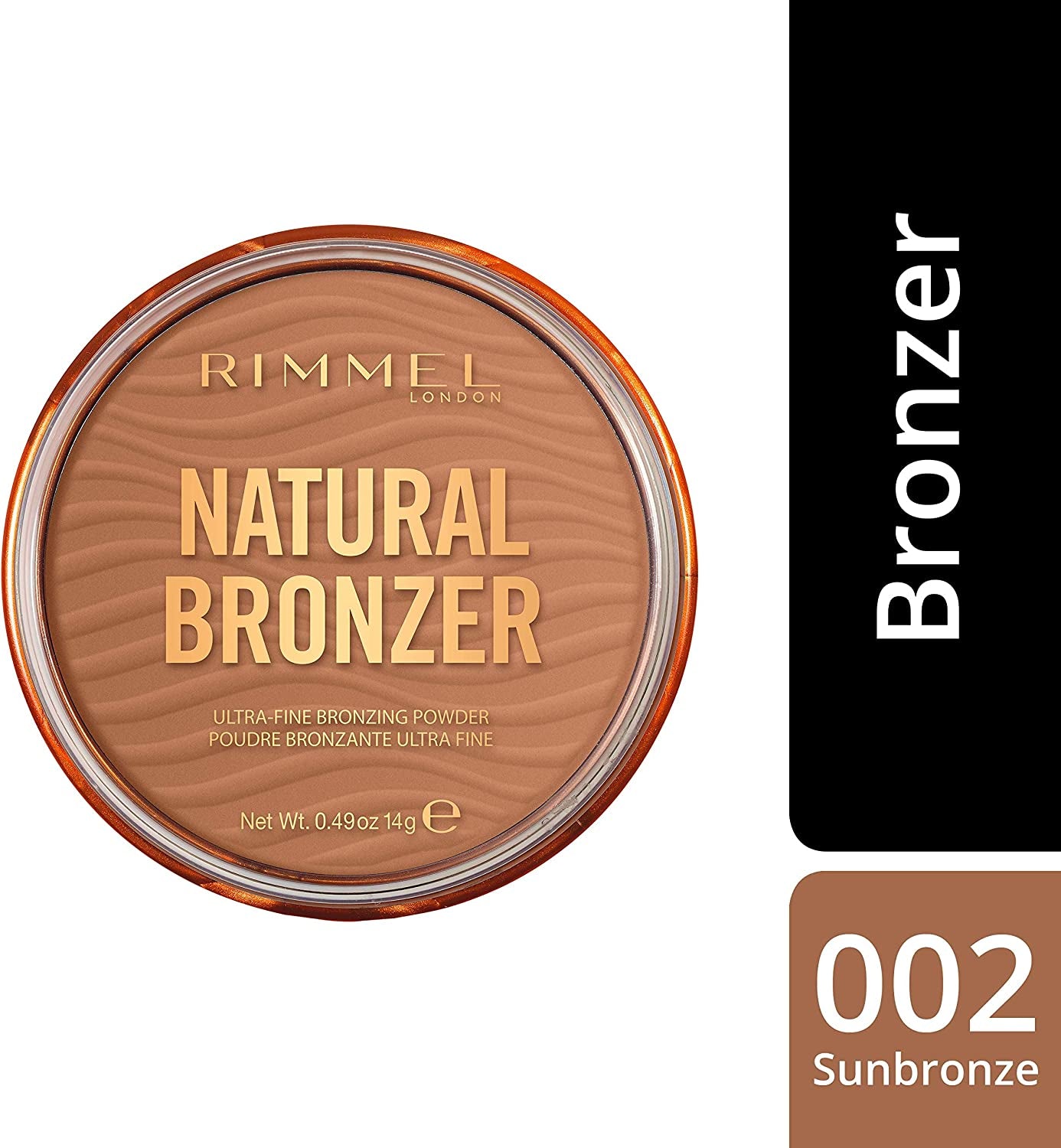 LONDON Natural Bronzer - Ultra-Fine Silky-Smooth Bronzing Powder for a Sunkissed Glow - Shade 002 Sunbronze - 14G
