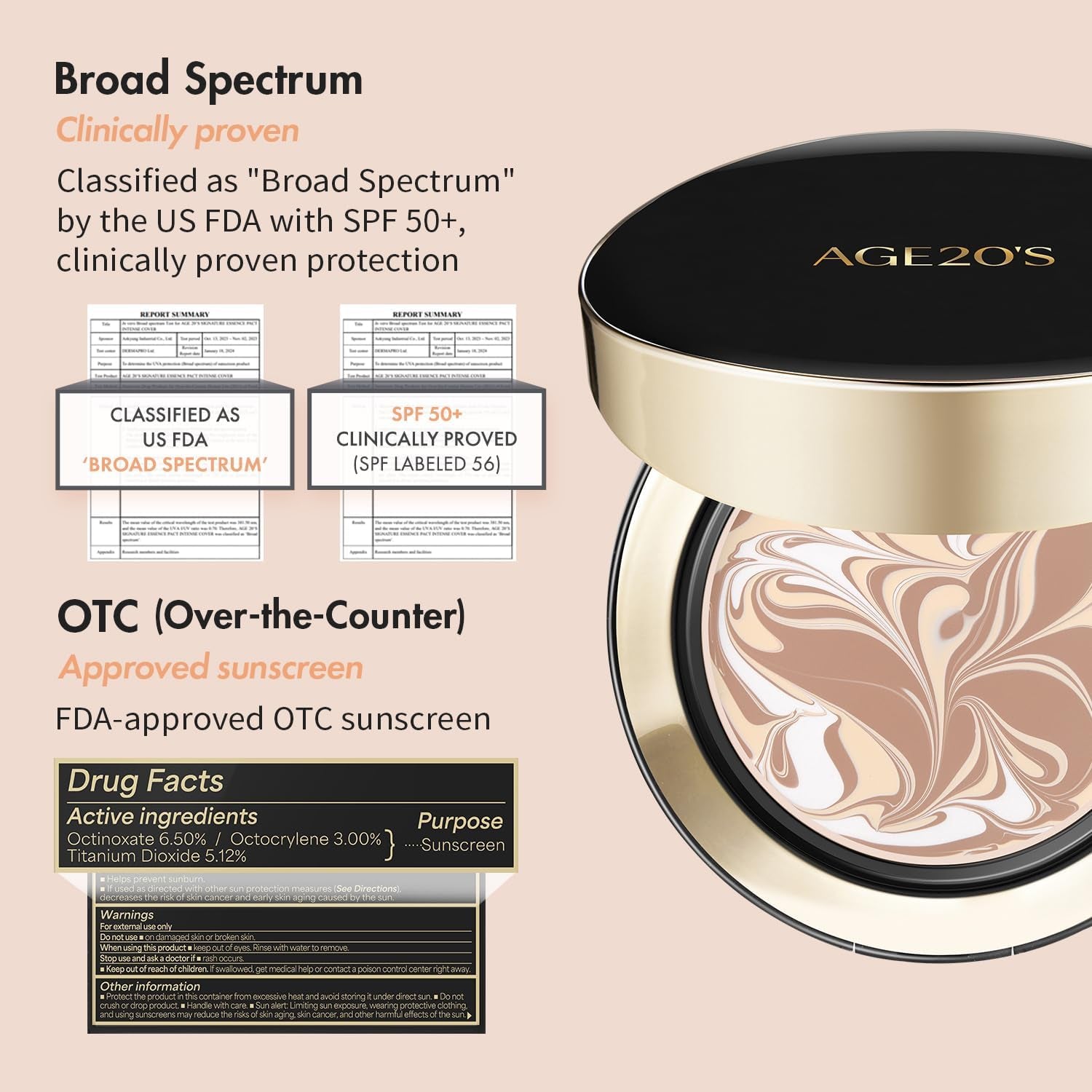 Signature Essence Cover Pact - Intense Coverage in 21 Light Beige