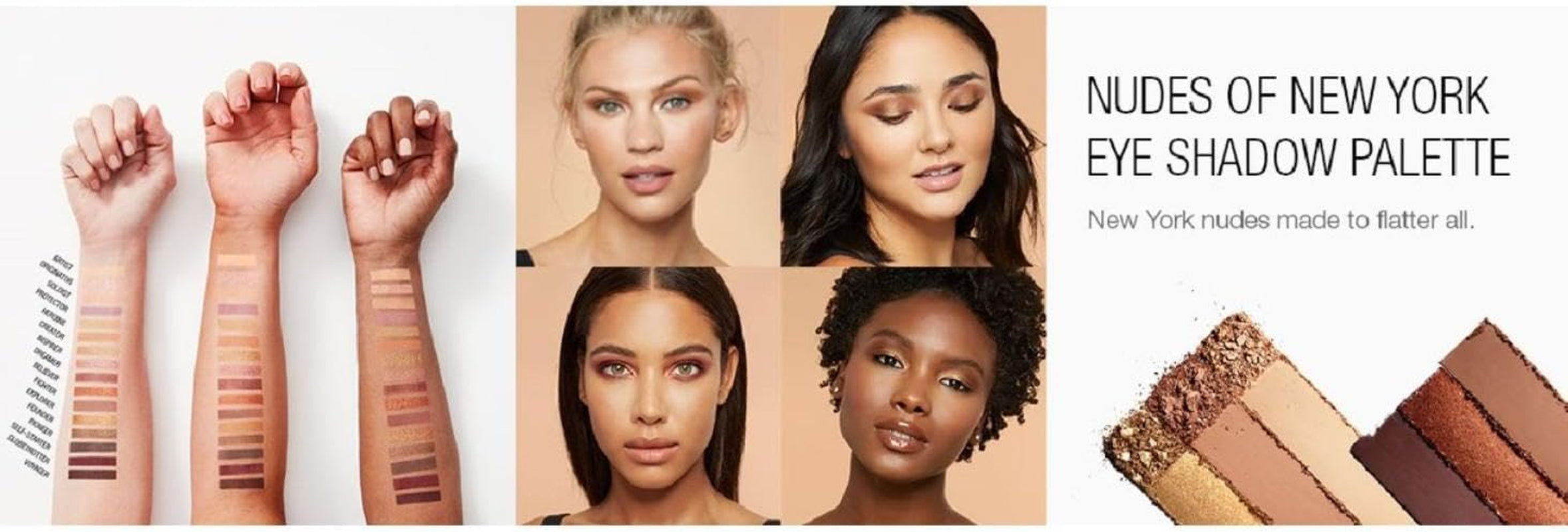 New York Eyeshadow Palette: Blendable, Crease-Free Nude Shades