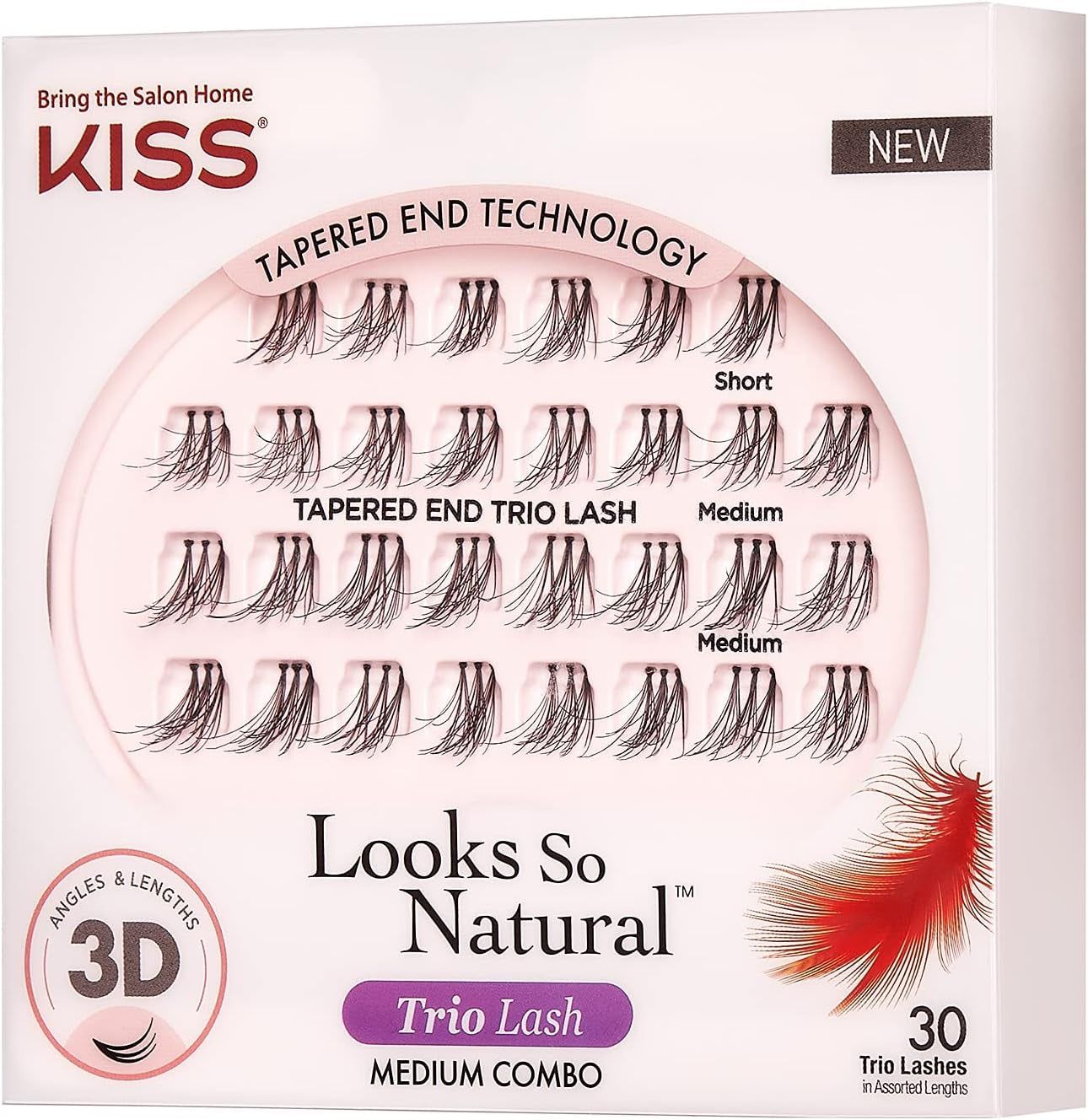 Ever Ez Trio Medium Lashes, 0.03 lb (Pack of 3)