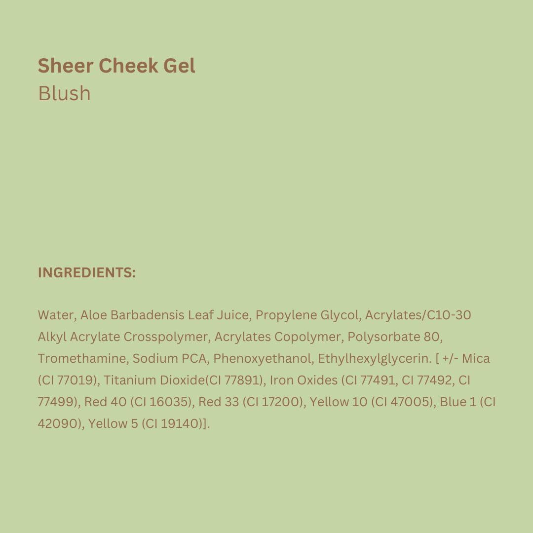 Beauty Sheer Cheek Gel - 15ml (Natural Formula)