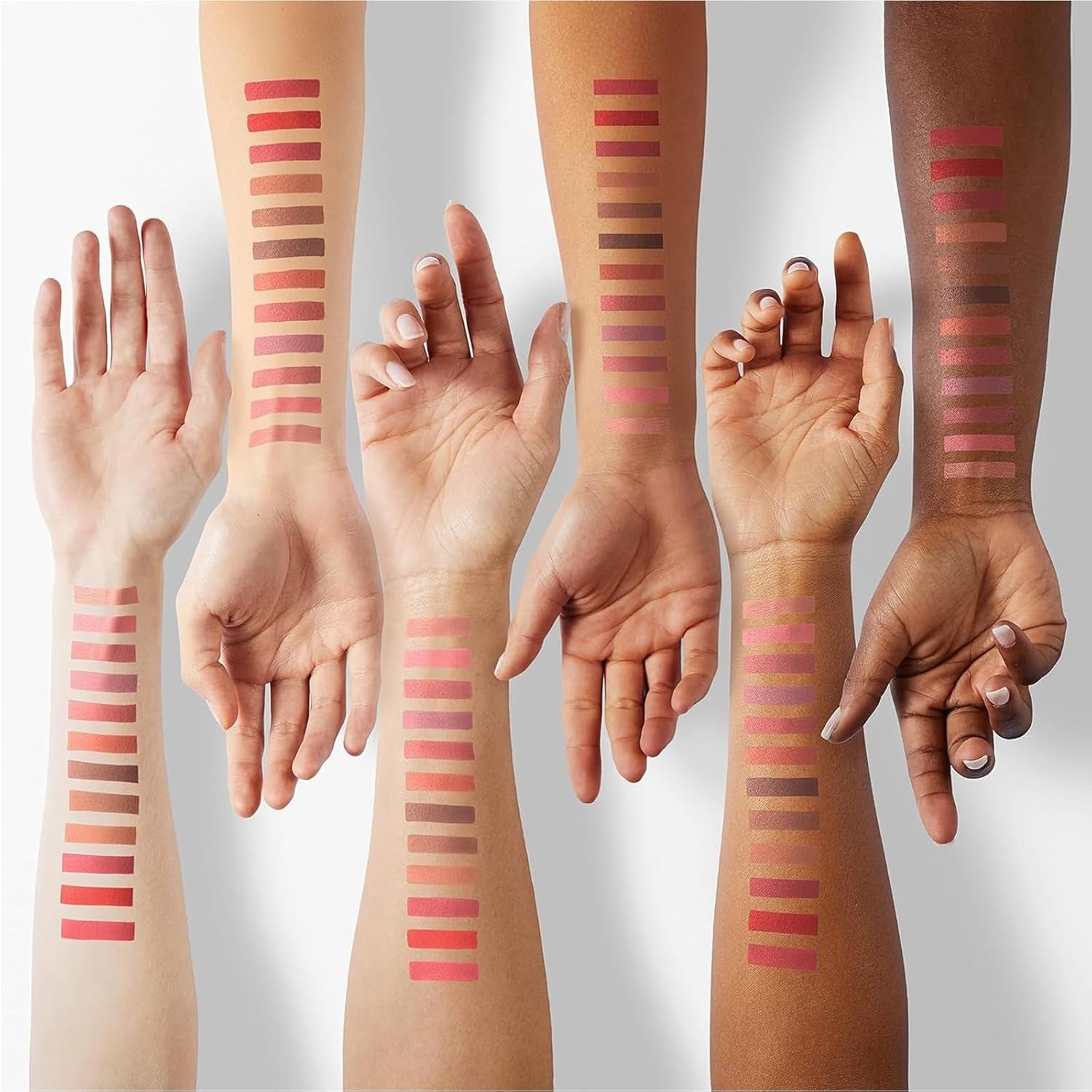 6-Piece Heart Crush Lip Glaze Ink Set, Vivid Color Lipstick with Juicy Glossy Finish, Long-Lasting Moisturizing Formula, Highly Pigmented Clear and Natural Makeup for Daily Use (B)