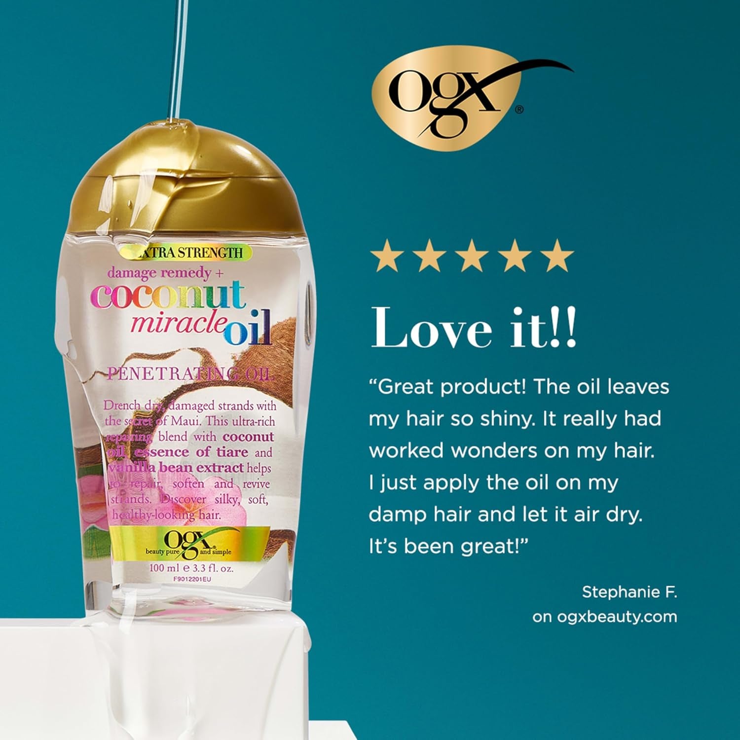 Extra Strength Damage Remedy Coconut Miracle Oil for Dry and Damaged Hair - 100ml