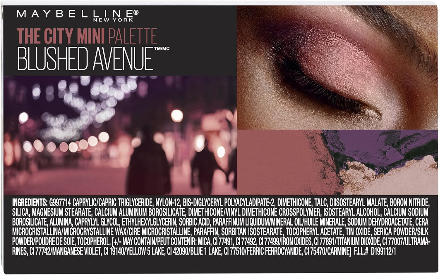 New York City Mini Eyeshadow Palette - Blushed Avenue, 0.14 oz.
