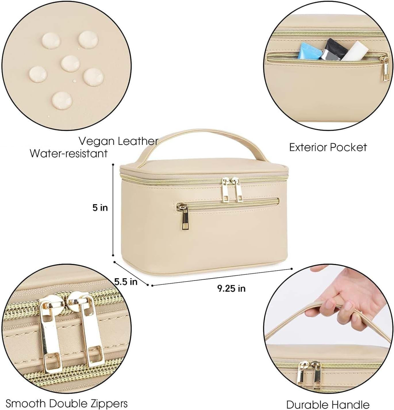 Cosmetic Organizer and Travel Makeup Bag for Women