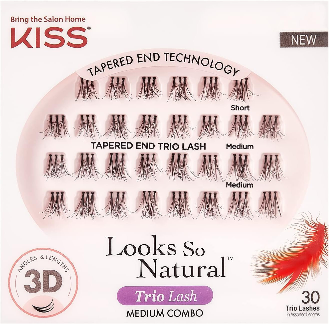 Ever Ez Trio Medium Lashes, 0.03 lb (Pack of 3)