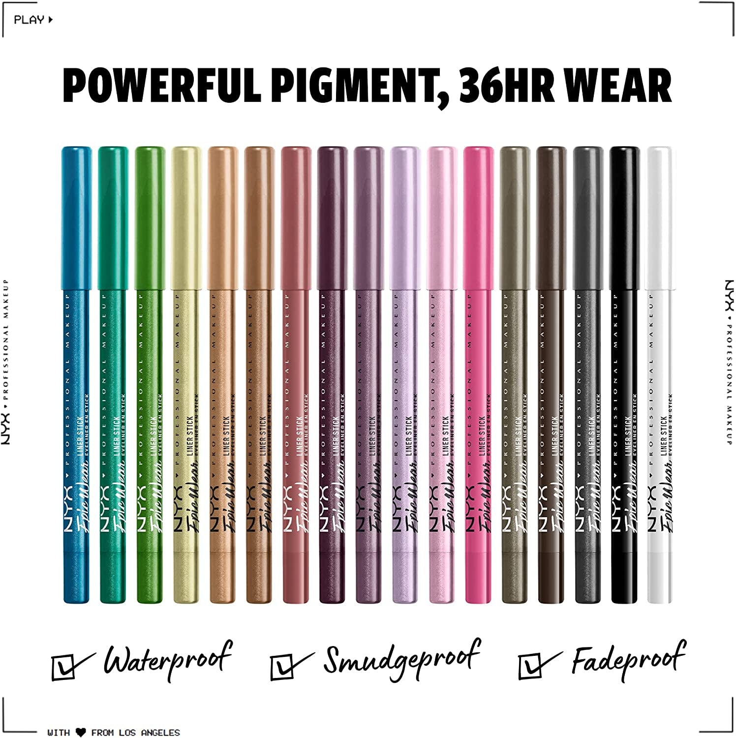 Epic Wear Liner Sticks in Ice Blue