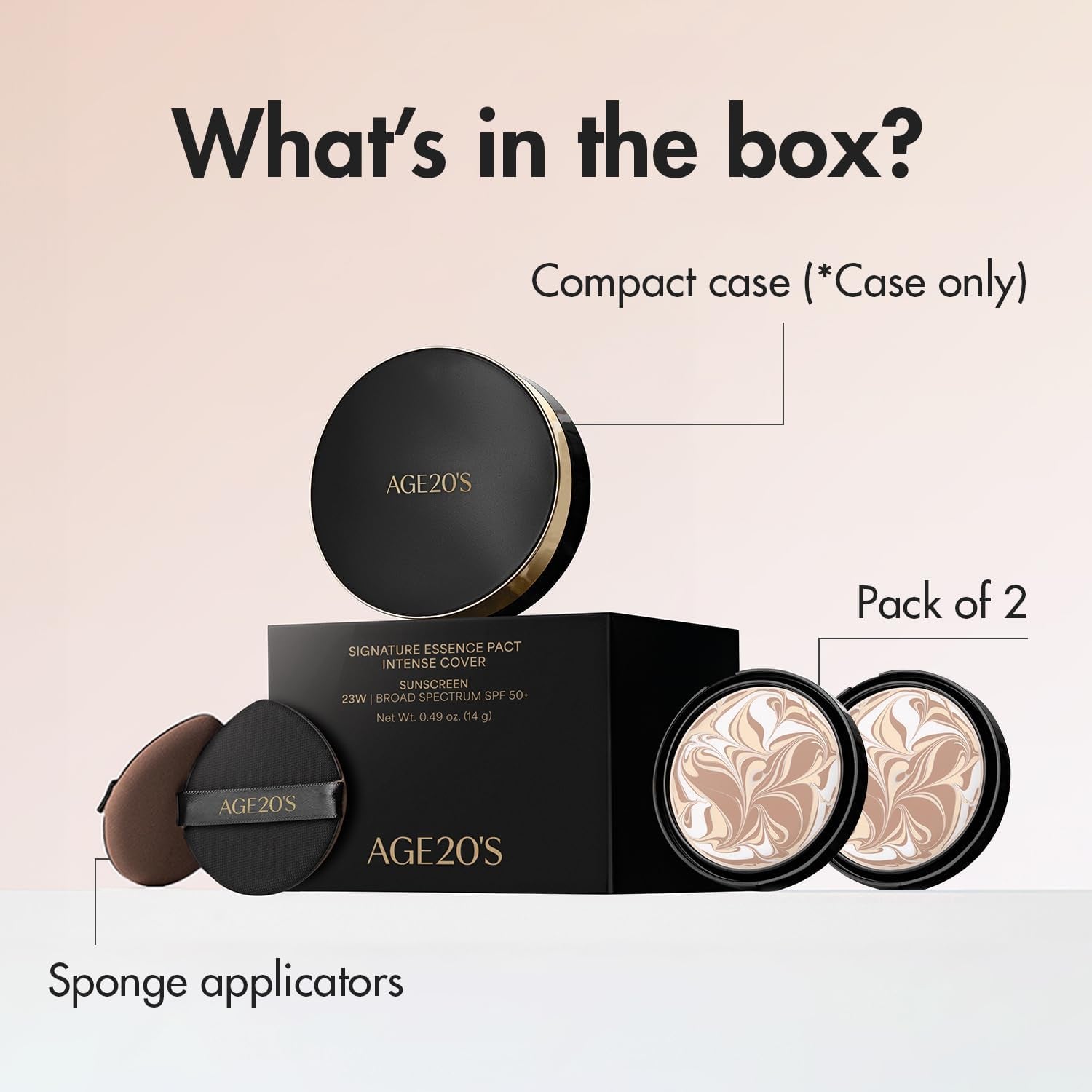 Signature Essence Cover Pact - Intense Coverage in 21 Light Beige