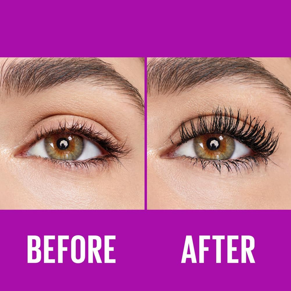 New York Falsies Lash Lift Mascara, Long-Lasting 16 Hours, Deepest Black