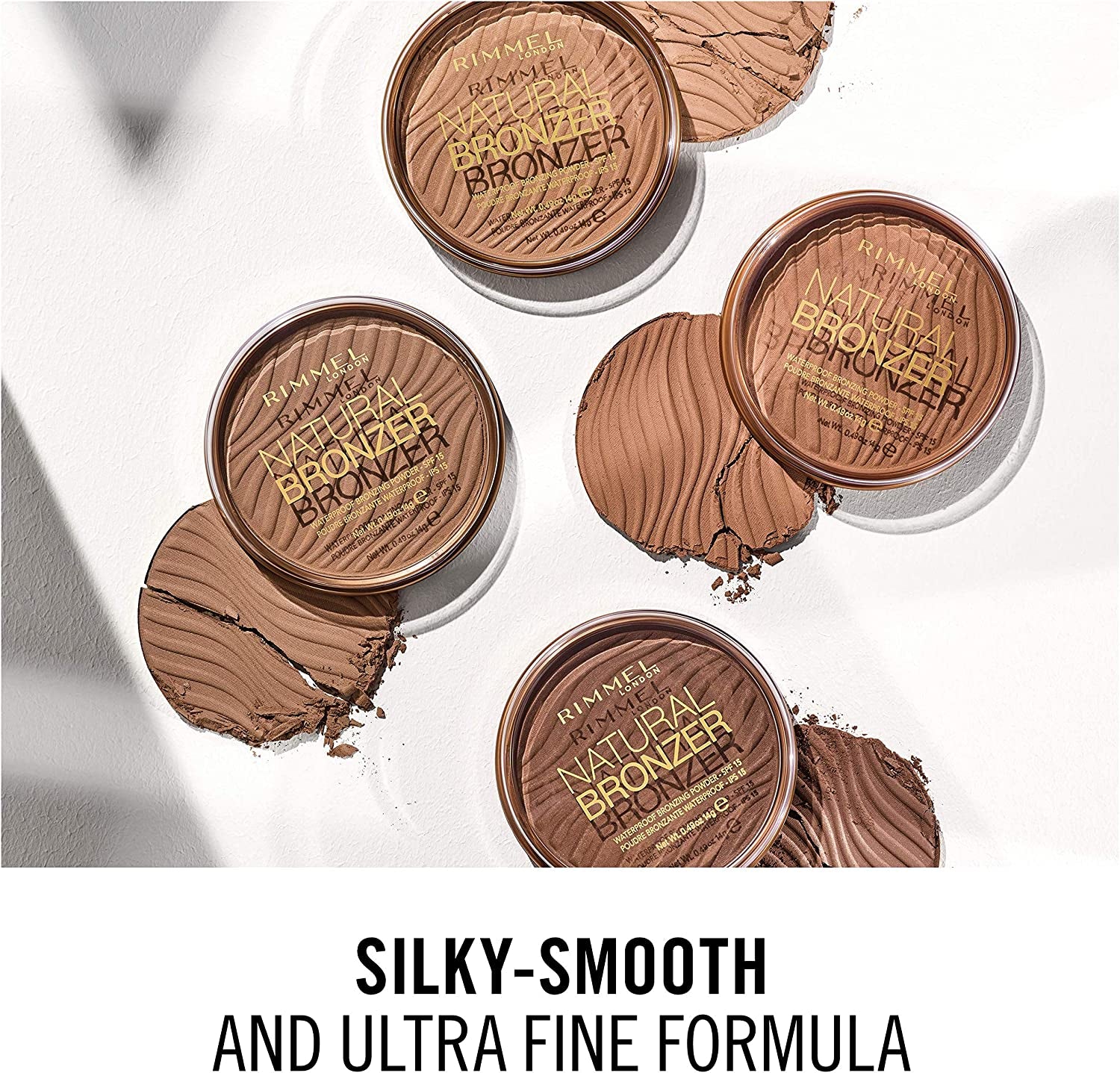 LONDON Natural Bronzer - Ultra-Fine Silky-Smooth Bronzing Powder for a Sunkissed Glow - Shade 002 Sunbronze - 14G