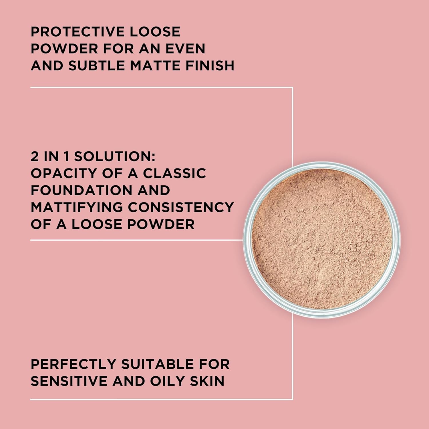 Mineral Powder Foundation - Compact Protective Loose Powder for a Smooth, Matte Finish - 15g