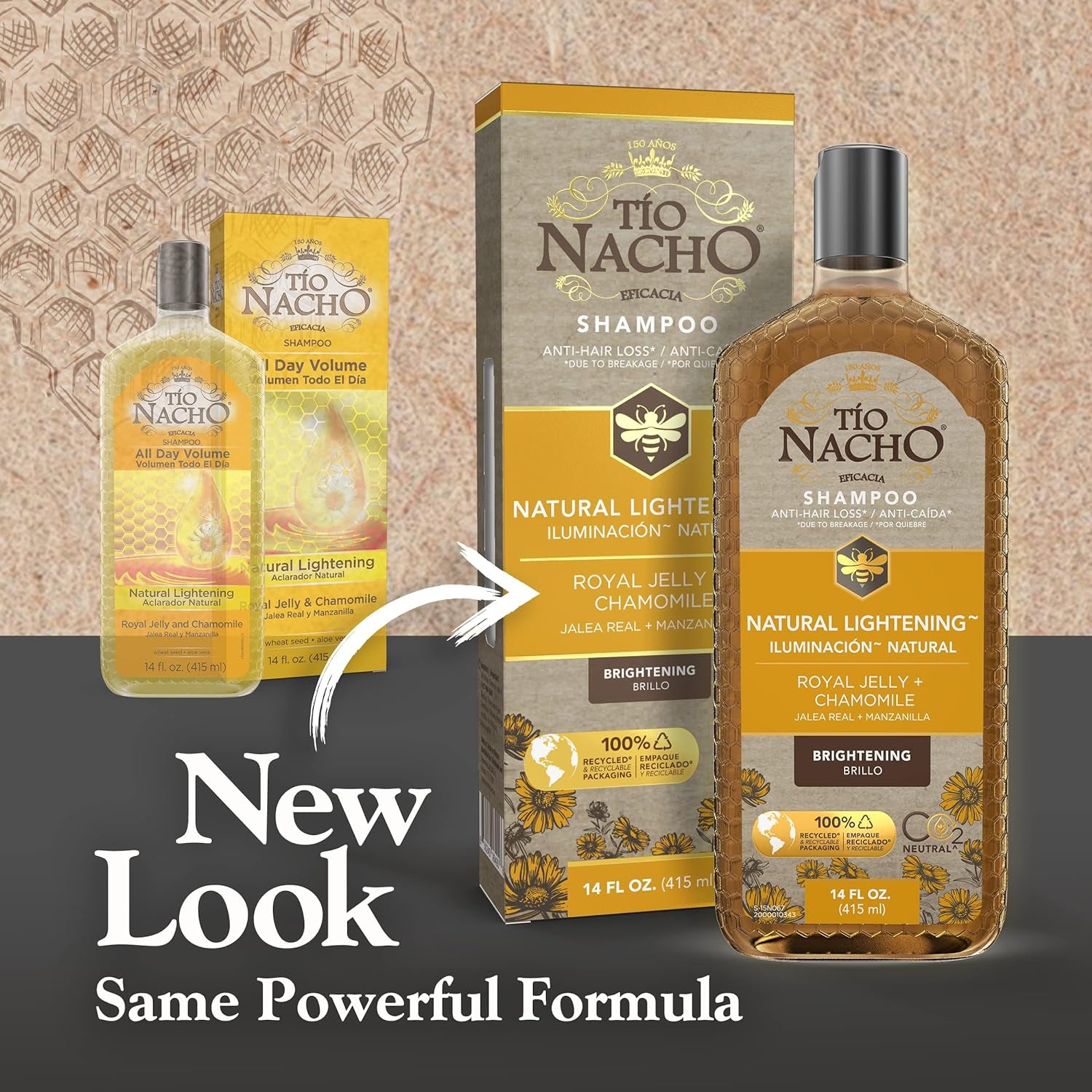 Natural Lightening and Volumizing Shampoo Infused with Royal Jelly and Chamomile, 14 Ounces