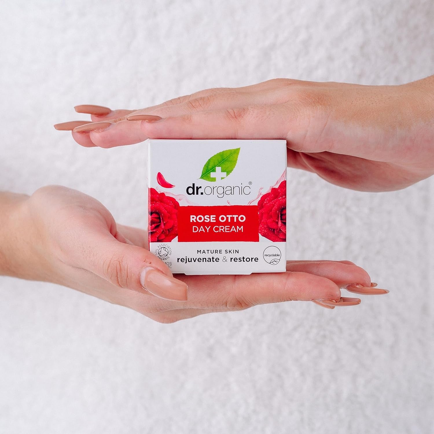 Dr Organic Rose Otto Day Cream - Moisturizing Formula for Mature Skin, Suitable for All Genders, Natural and Vegan, Cruelty-Free, Paraben & SLS-Free, Eco-Friendly Packaging, 50ml