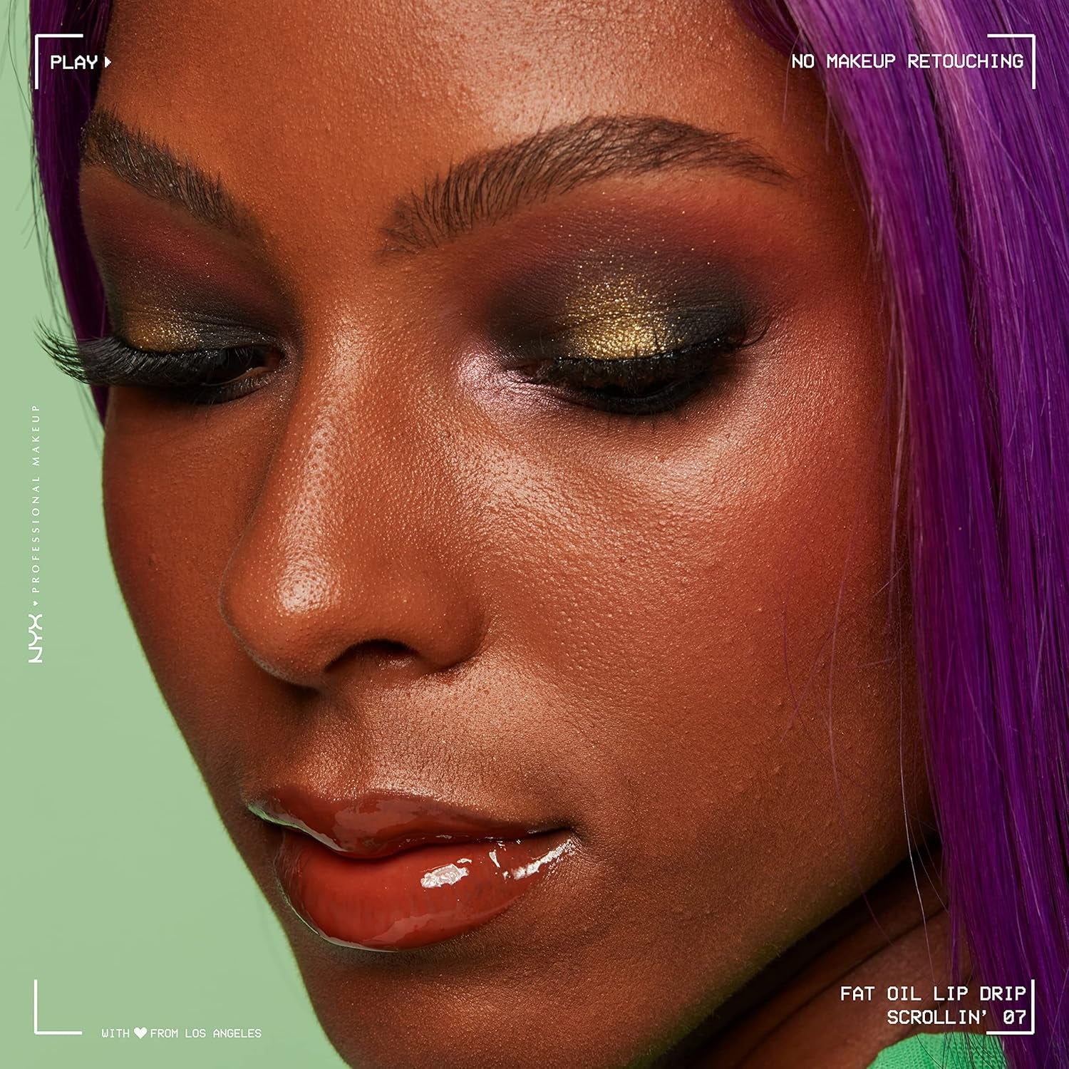 Fat Oil Lip Drip - Moisturizing Vegan Tinted Lip Gloss in Deep Caramel