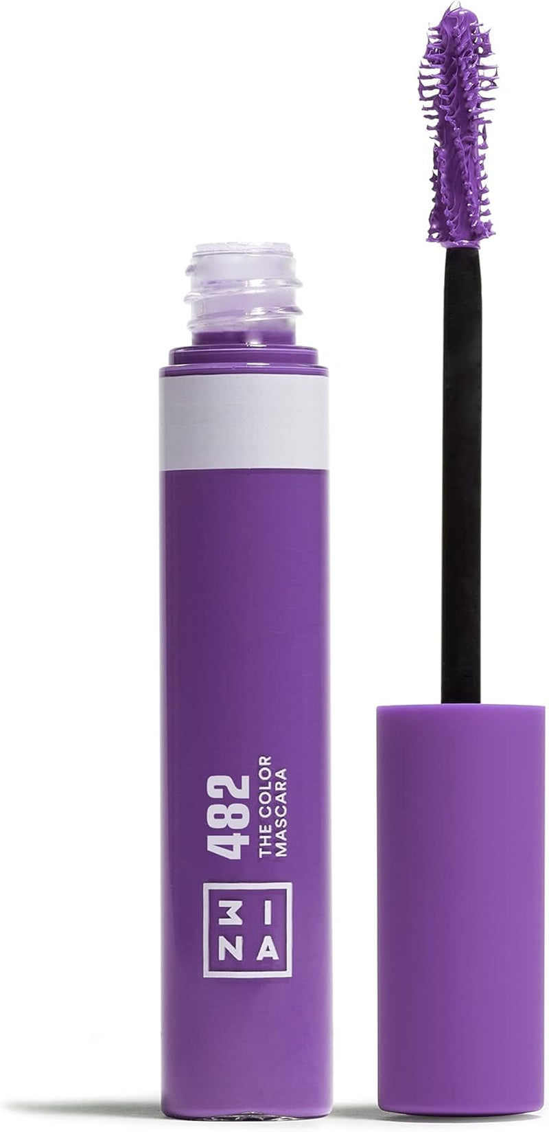 Color Mascara 482 - Purple Formula with Keratin for Enhanced Volume and Definition - Highly Pigmented, Long-Lasting, Vegan, and Cruelty-Free