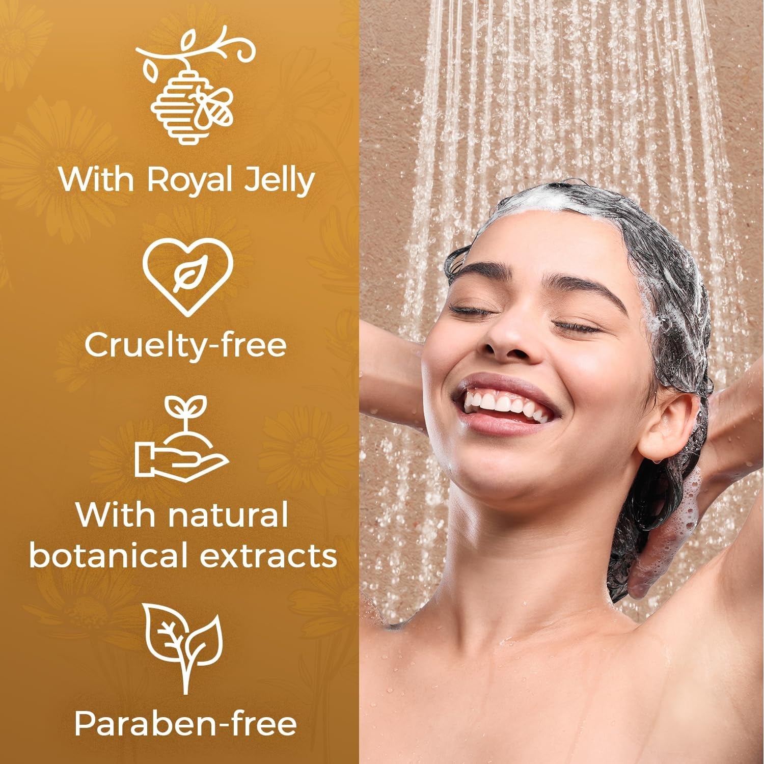 Natural Lightening and Volumizing Shampoo Infused with Royal Jelly and Chamomile, 14 Ounces