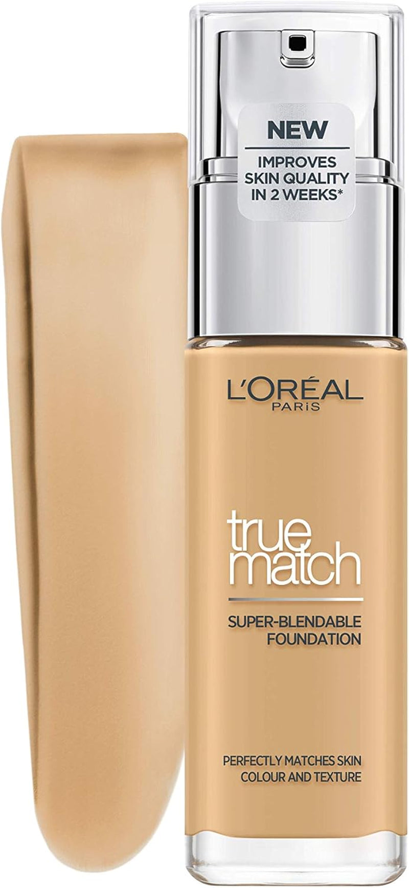 L'Oréal Paris Perfect Match Liquid Foundation with Hyaluronic Acid and Aloe Vera, Shade No. 4.D/4.W Golden Natural, 30ml