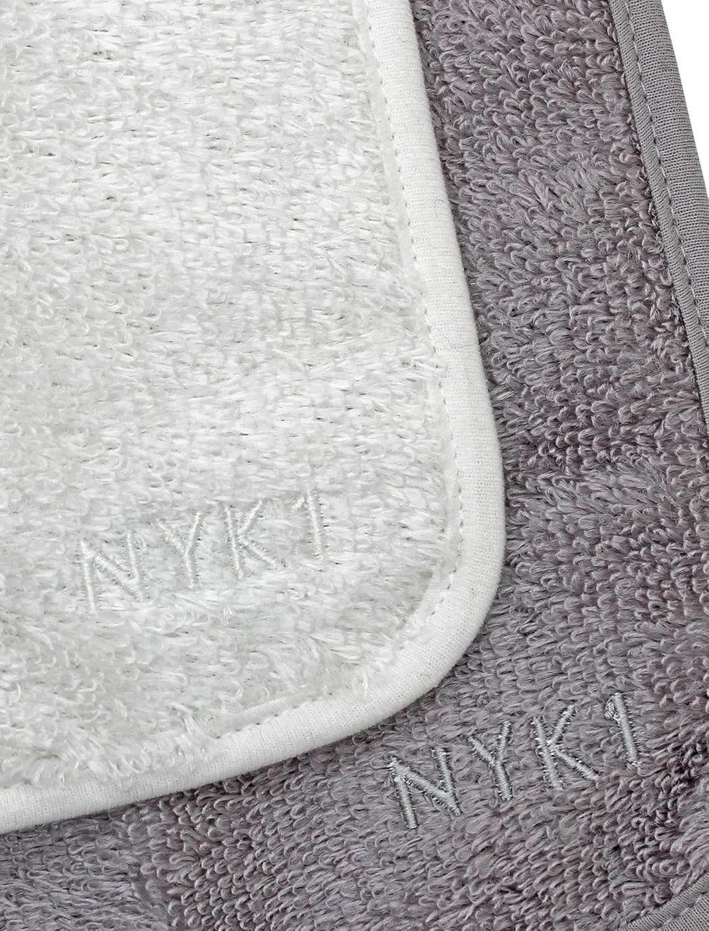 Bamboo Exfoliating Face Towels - Set of 2 Reusable Makeup Remover Cloths with Microfiber Technology