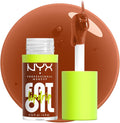 Fat Oil Lip Drip - Moisturizing Vegan Tinted Lip Gloss in Deep Caramel