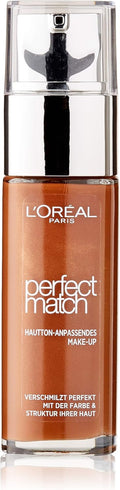 L'Oréal Paris Perfect Match Liquid Foundation with Hyaluronic Acid and Aloe Vera, No. 10.N Cocoa, 30 ml