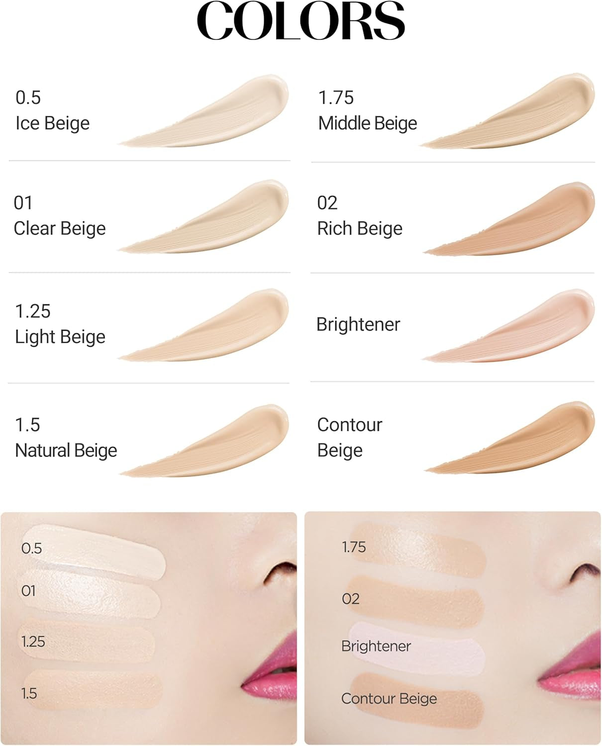 Cover Perfection Tip Concealer SPF 28 PA++ 6.5g - 1.75 Middle Beige, High Adhesive Formula for Blemish, Freckle, and Dark Circle Coverage