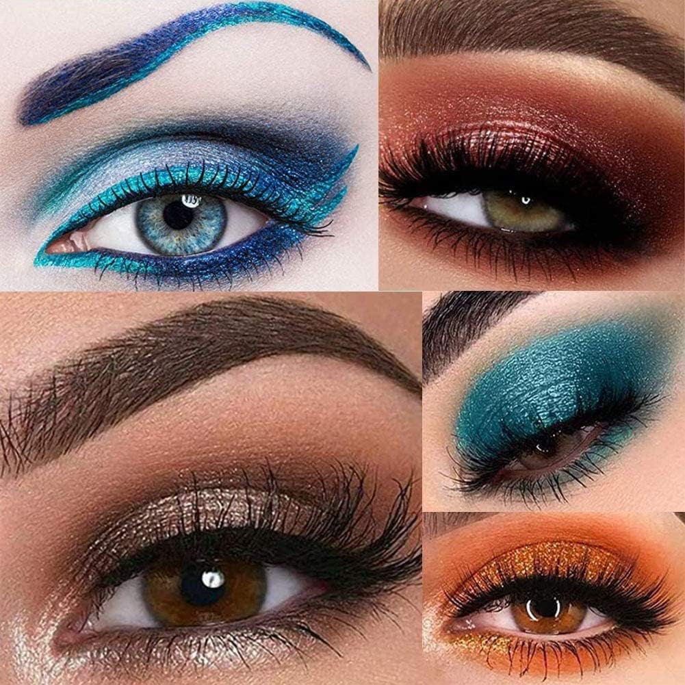 12-Piece Long-Lasting Glitter Eyeshadow Pencil Set with Multi-Purpose Eyeliner and Sharpener