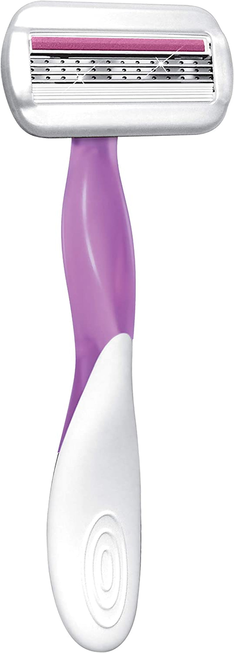 Soleil Sensitive Women's Disposable Shaving Razors - Set of 3, Purple, Model 7048