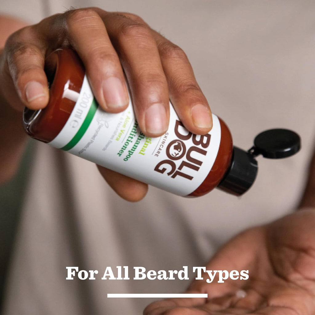 Beardcare Original Shampoo and Conditioner for Soft, Fresh, and Nourished Beards with Aloe Vera, Camelina Oil, and Green Tea, 200ml