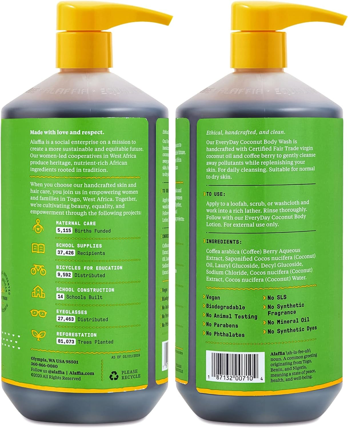 Purely Coconut Scented Body Wash - 950 mL