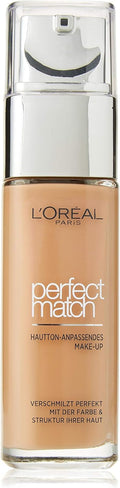 L'Oréal Paris Perfect Match Liquid Foundation with Hyaluronic Acid and Aloe Vera, Shade No. 8.5.D/8.5.W Toffee, 30 ml