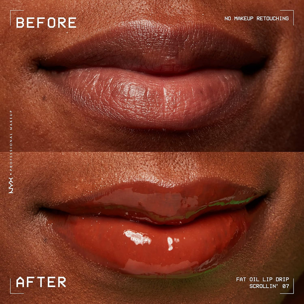 Fat Oil Lip Drip - Moisturizing Vegan Tinted Lip Gloss in Deep Caramel