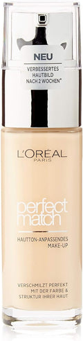 L'Oréal Paris Perfect Match Liquid Foundation with Hyaluronic Acid and Aloe Vera, Shade No. 2.D/2.W Golden Almond, 30 ml