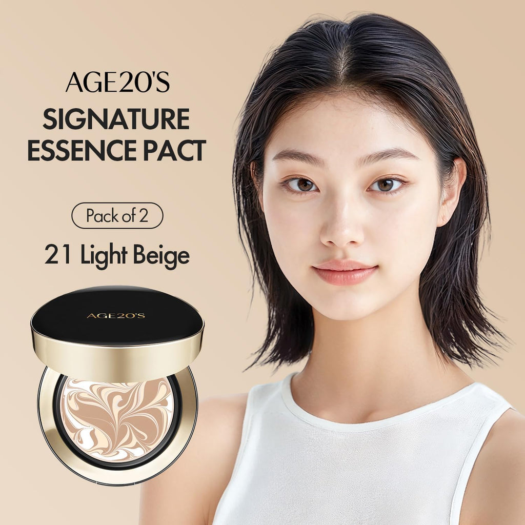 Signature Essence Cover Pact - Intense Coverage in 21 Light Beige