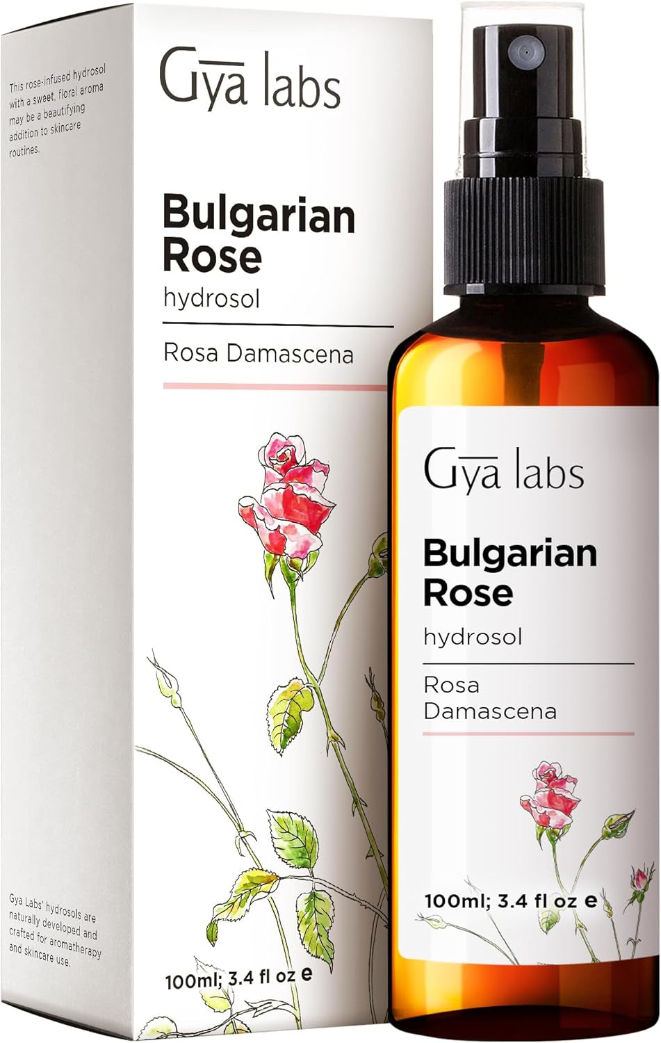 Rose Bulgaria Aromatherapy Mist - 100% Pure and Natural Facial and Room Spray - 100ml