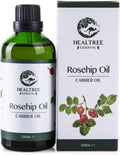 Rosehip Oil 100ml - 100% Pure Cold Pressed Virgin Grade for Skin Care, Face Moisturizer, and Body Massage Essential Oil