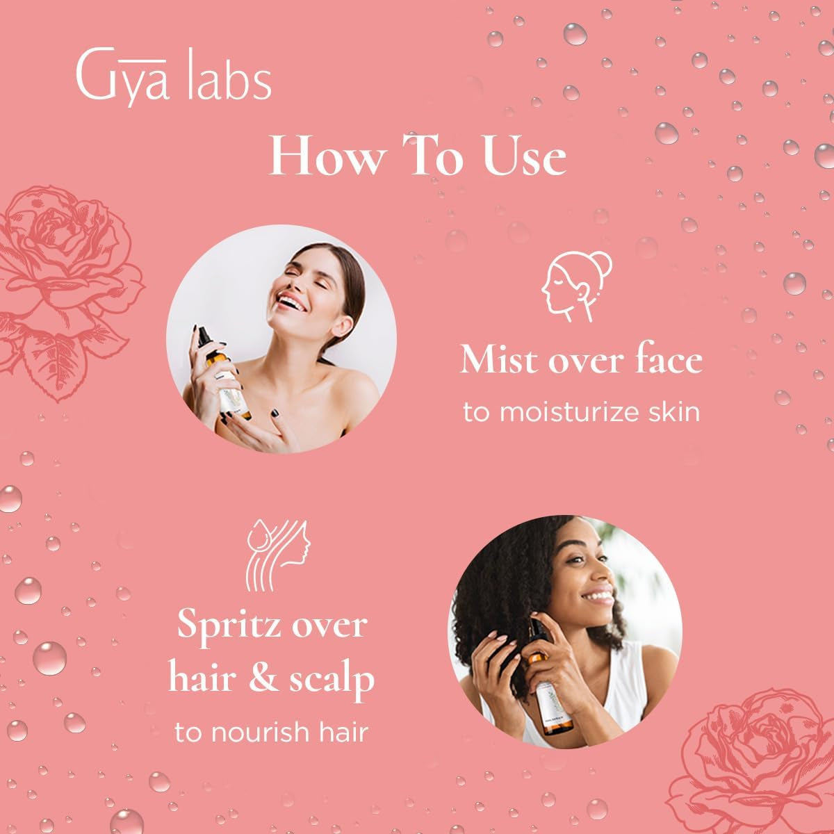 Rose Bulgaria Aromatherapy Mist - 100% Pure and Natural Facial and Room Spray - 100ml