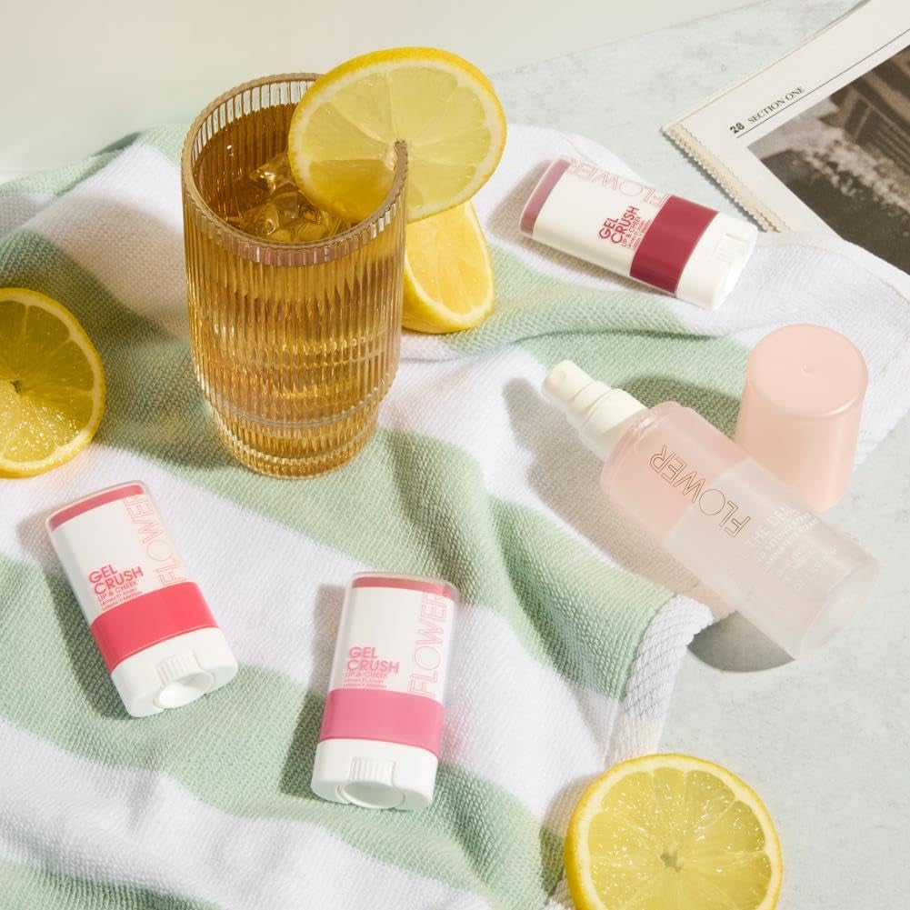 Lip & Cheek Gel Crush - Dual-Use Cream Blush and Lip Tint Stick | Hydrating Color Infusion | Blackberry Shade