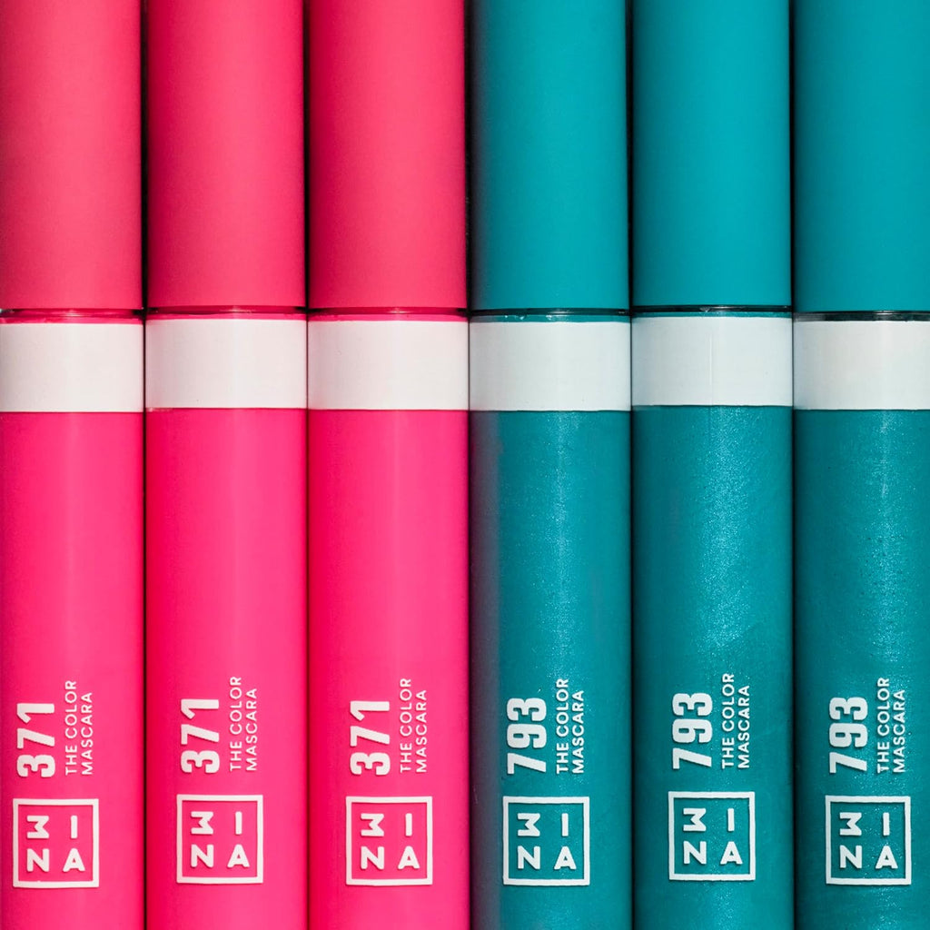 Colour Mascara 793 - Turquoise with Keratin for Enhanced Volume and Definition - Long-Lasting Formula for Sensitive Eyes - Highly Pigmented - Vegan and Cruelty-Free
