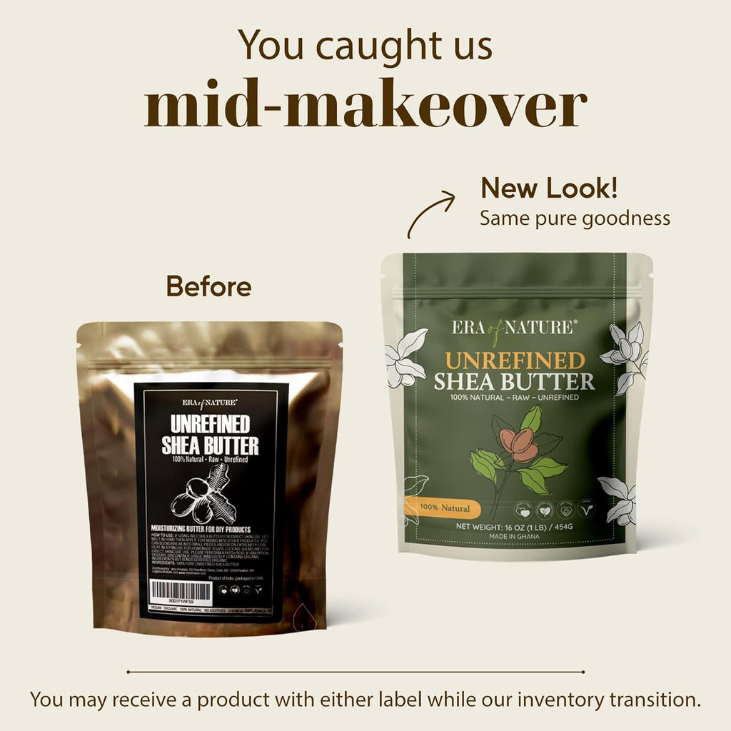 Organic Unrefined Raw African Ivory White Shea Butter 16 oz - Premium Moisturizing Shea Butter for Skin and Hair, Ideal for DIY Lip Balm, Cream, Soap, and Lotion Production