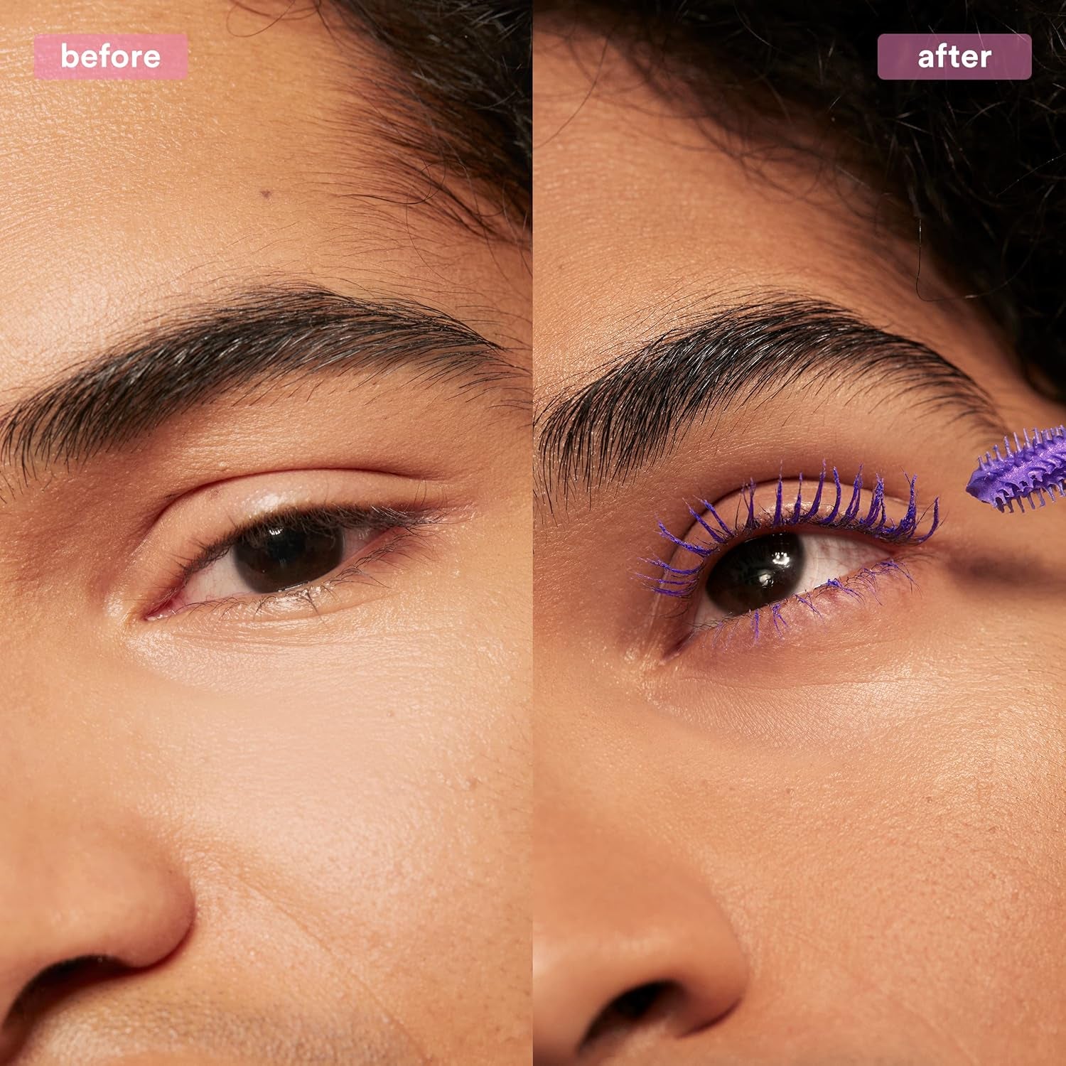 Color Mascara 482 - Purple Formula with Keratin for Enhanced Volume and Definition - Highly Pigmented, Long-Lasting, Vegan, and Cruelty-Free