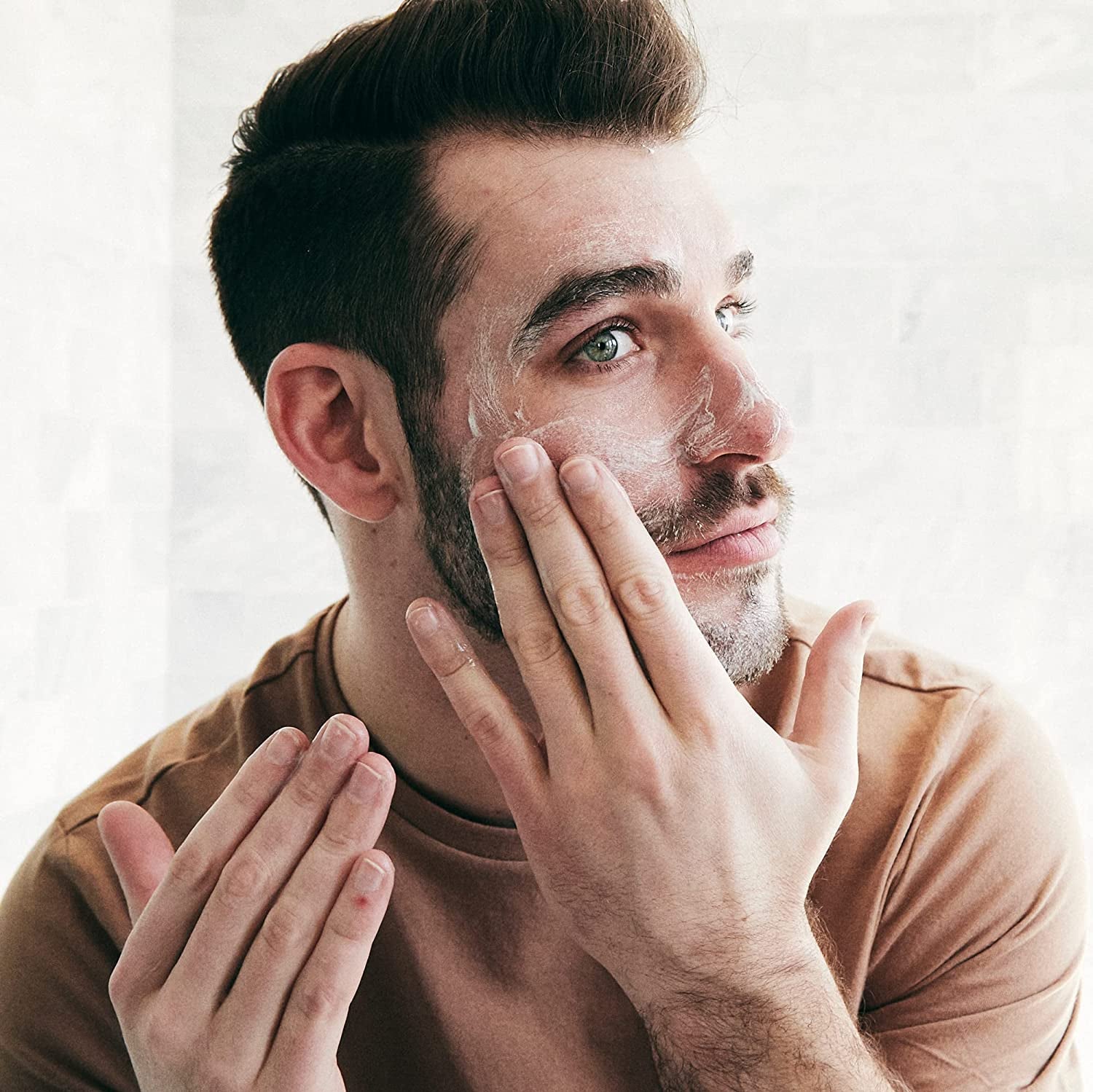 Brickell Men's Daily Essential Face Care Routine: Gel Facial Cleanser and Moisturizer, Natural and Organic, Unscented