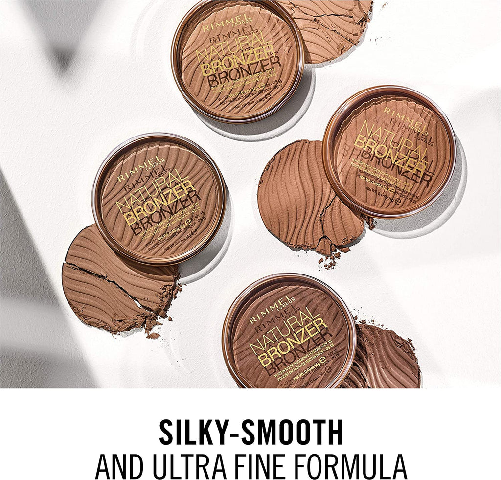 LONDON Natural Bronzer - Ultra-Fine Silky-Smooth Bronzing Powder for a Sunkissed Glow - Shade 002 Sunbronze - 14G