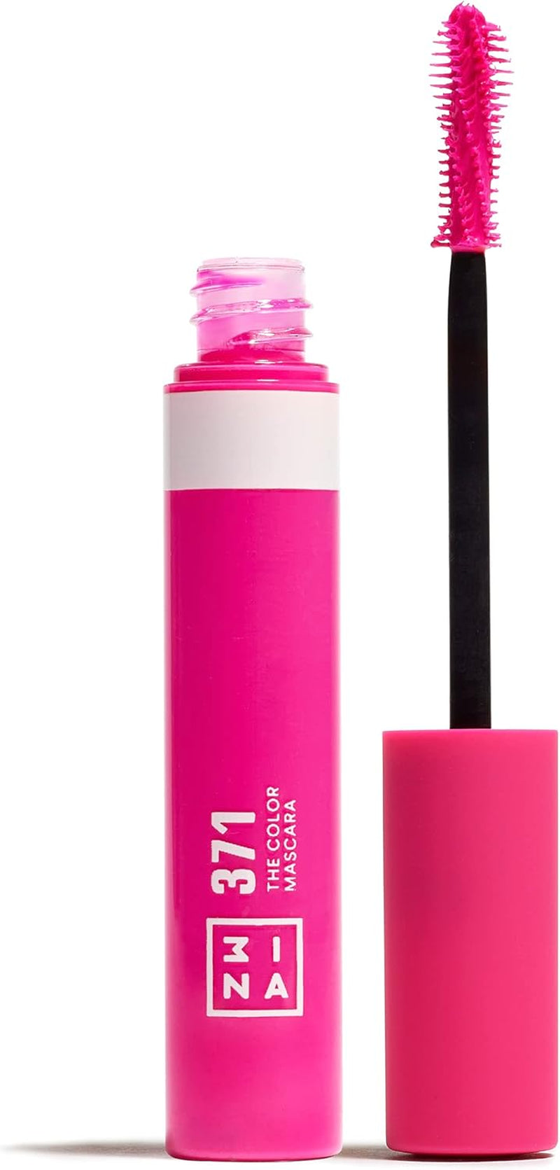 Color Mascara 371 - Pink with Keratin for Enhanced Definition and Volume - Long-Lasting, Highly Pigmented Formula for Sensitive Eyes - Vegan and Cruelty-Free